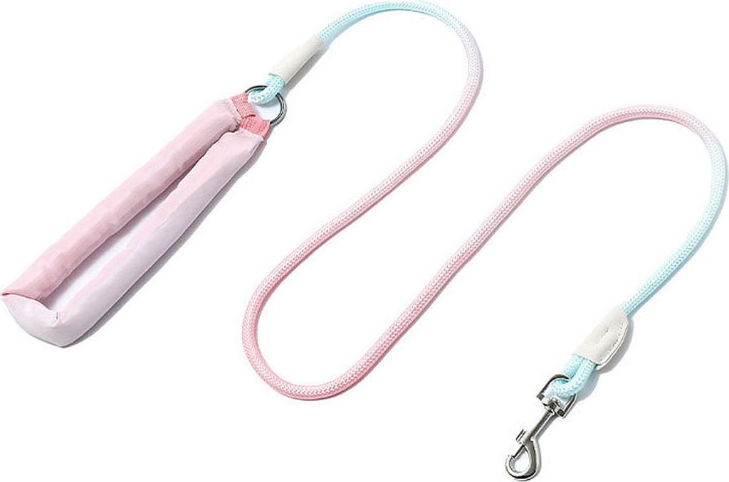 150cm Lange Hundeleine Aus Nylon Zum Training, Lange Welpenleine Für Gehorsamkeitstraining, Camping, Welpenseil Mit Bequemem Griff(Rose)