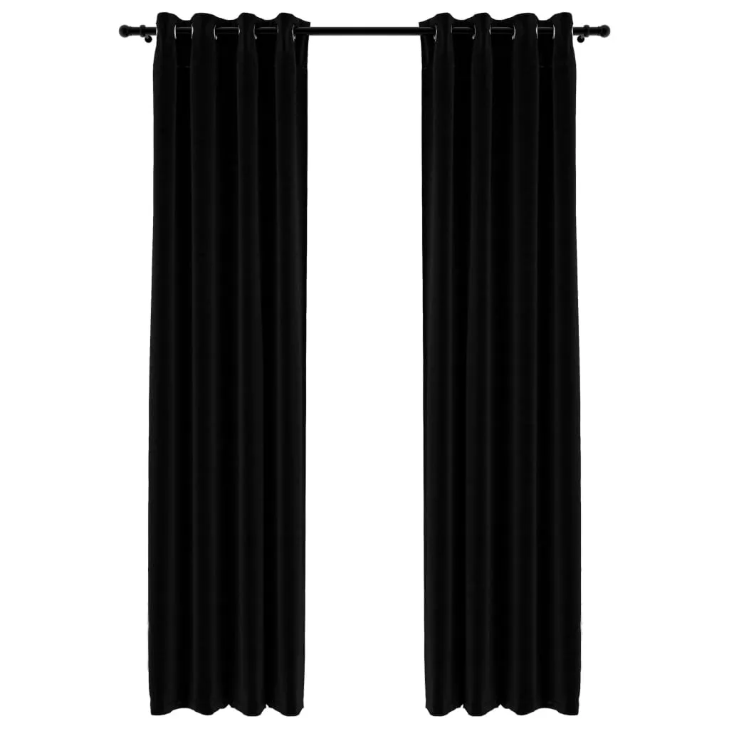 Tende Oscuranti Sekey – 2 Pannelli Da 140x245 Cm, 100% Oscuranti, Con Occhielli In Metallo