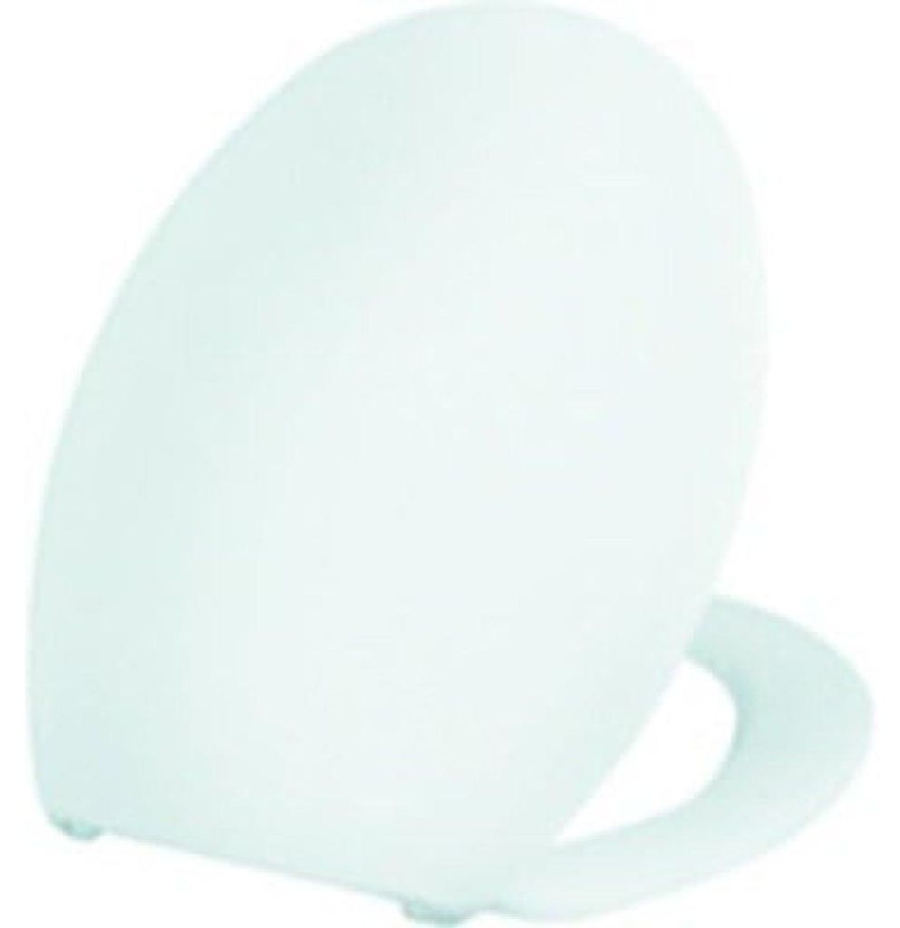 Asiento de inodoro clivia, con tapa, color blanco, bisagras Imagen del producto 