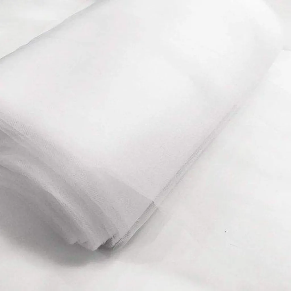 Tulle blanc pour arche de mariage et décoration de salle 137 cm x 36 m