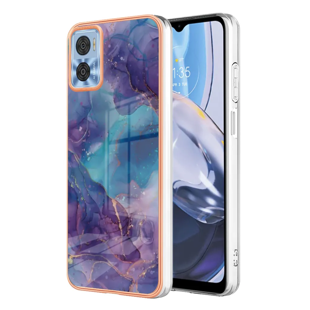 Custodia Motorola Moto E22 E22i Viola | Cover Silicone Antiurto TPU