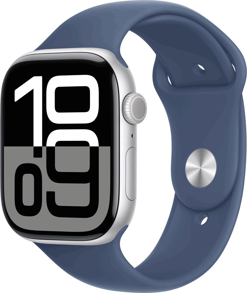 Apple Smartwatch Series 10, Aluminium, Silber, 46 mm, GPS + Produktbild