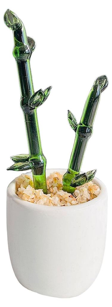 Kreative Glas-Kaktus-Dekoration, Mini-Tischpflanze für Büro und Zuhause, handgefertigtes Deko-Blumengeschenk für Pflanzenliebhaber & Schreibtisc...