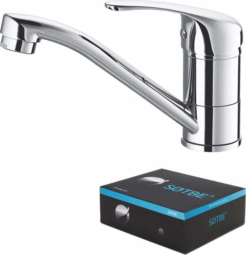 Mélangeur lavabo KRAN avec bec pivotant vertical pour salle de bain