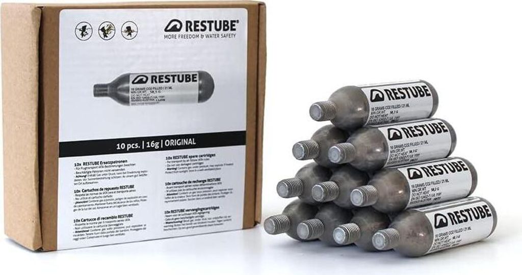 RESTUBE Original CO2 Cartouches de rechange 16g système de Image du produit 