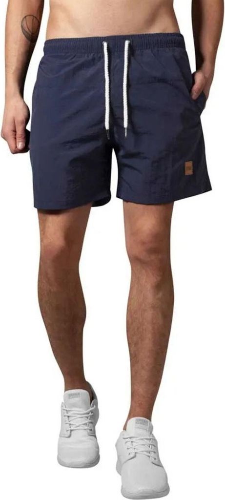 Pantaloncini da uomo Urban Classics Block Swim Shorts blu Immagine del prodotto 