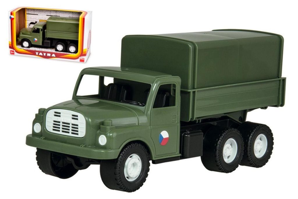 Auto nákladní Tatra 148 khaki vojenská plast 30cm v krabici Obrázek produktu 