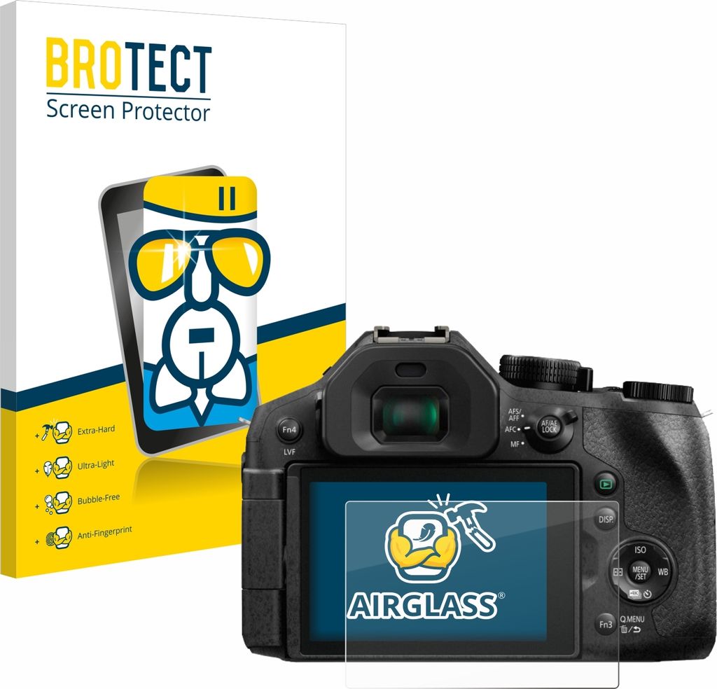 BROTECT Schutzglas für Panasonic Lumix DMC-FZ300 Schutzfolie Panzer Folie Glas Display Schutz klar