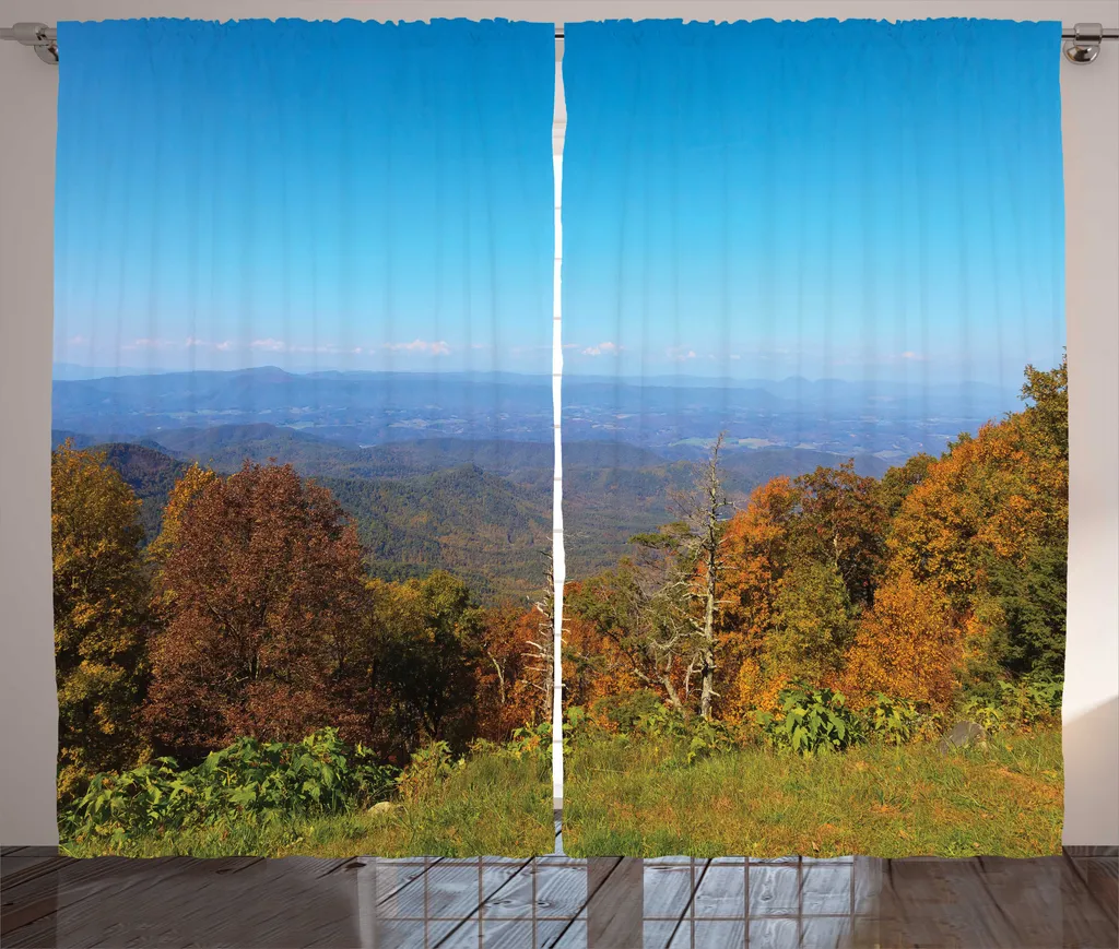 ABAKUHAUS Rideaux Rustiques Appalachian de Salon, 280 x 225 cm, Multicolore