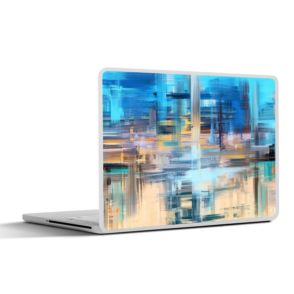 MuchoWow Laptop Aufkleber Sticker Cover Ölfarbe - Abstrakt - Malerei 31x22.5 cm - Laptop-Deko