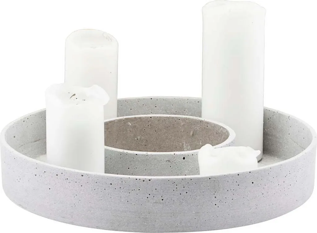 Lustre pour bougies THE RING gris House Doctor - Éclairage d'ambiance zen