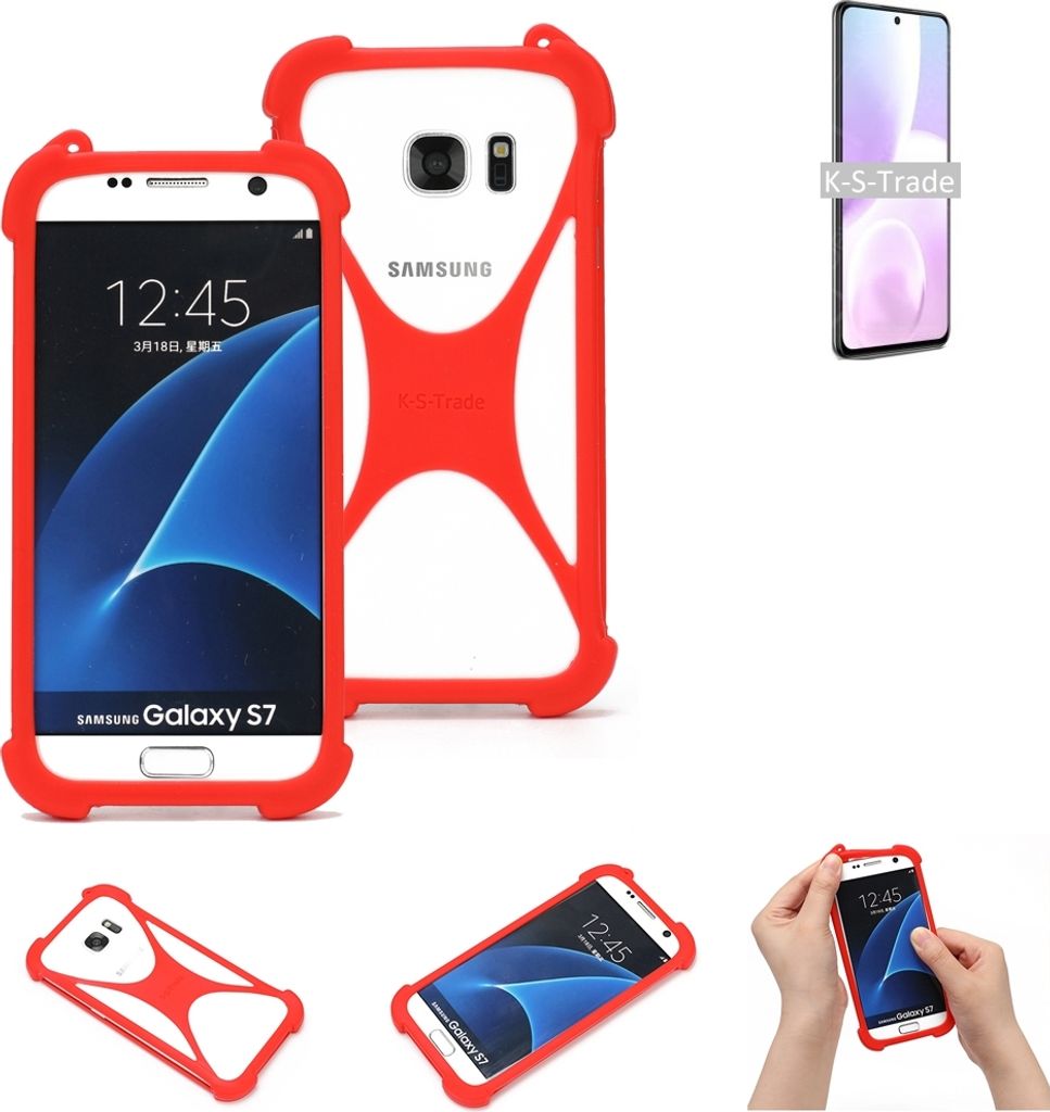 K-S-Trade Handy-Hülle kompatibel mit ZTE Voyage 20 Pro Schutz-Hülle Bumper Silikon Schutz Hülle Cover Case Silikoncase Silikonbumper TPU Softcase