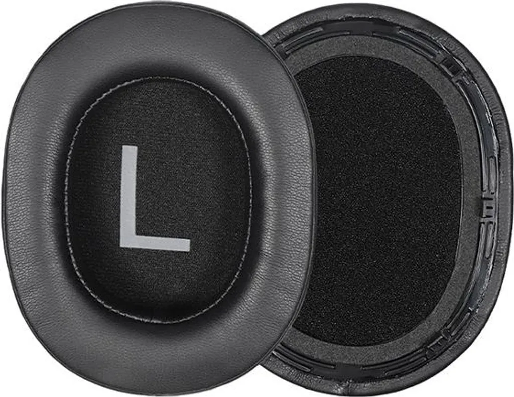 INF Cuscinetti di ricambio in pelle proteica nera per cuffie QCY H4 - 2 pezzi