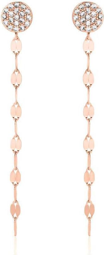 Ohrstecker von Unique aus rosévergoldetem 925er Silber Zirkonia