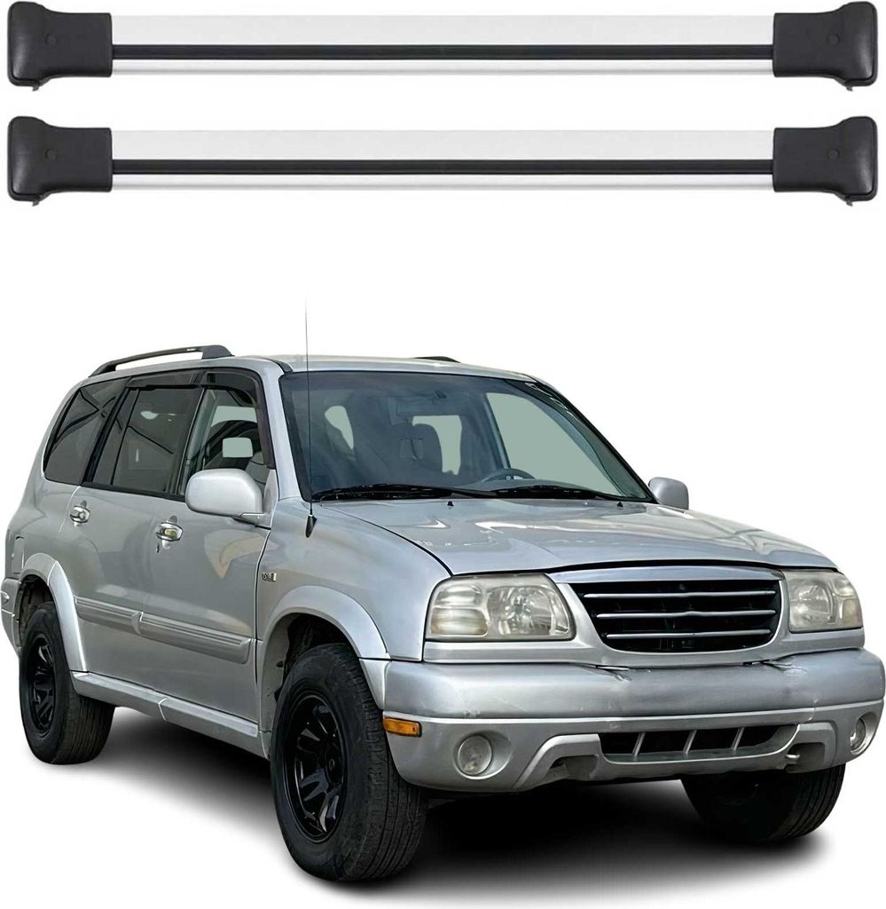 Dachträger Grundtäger für Suzuki Grand Vitara mk1 1998-2005 75kg Alu Silber 2x