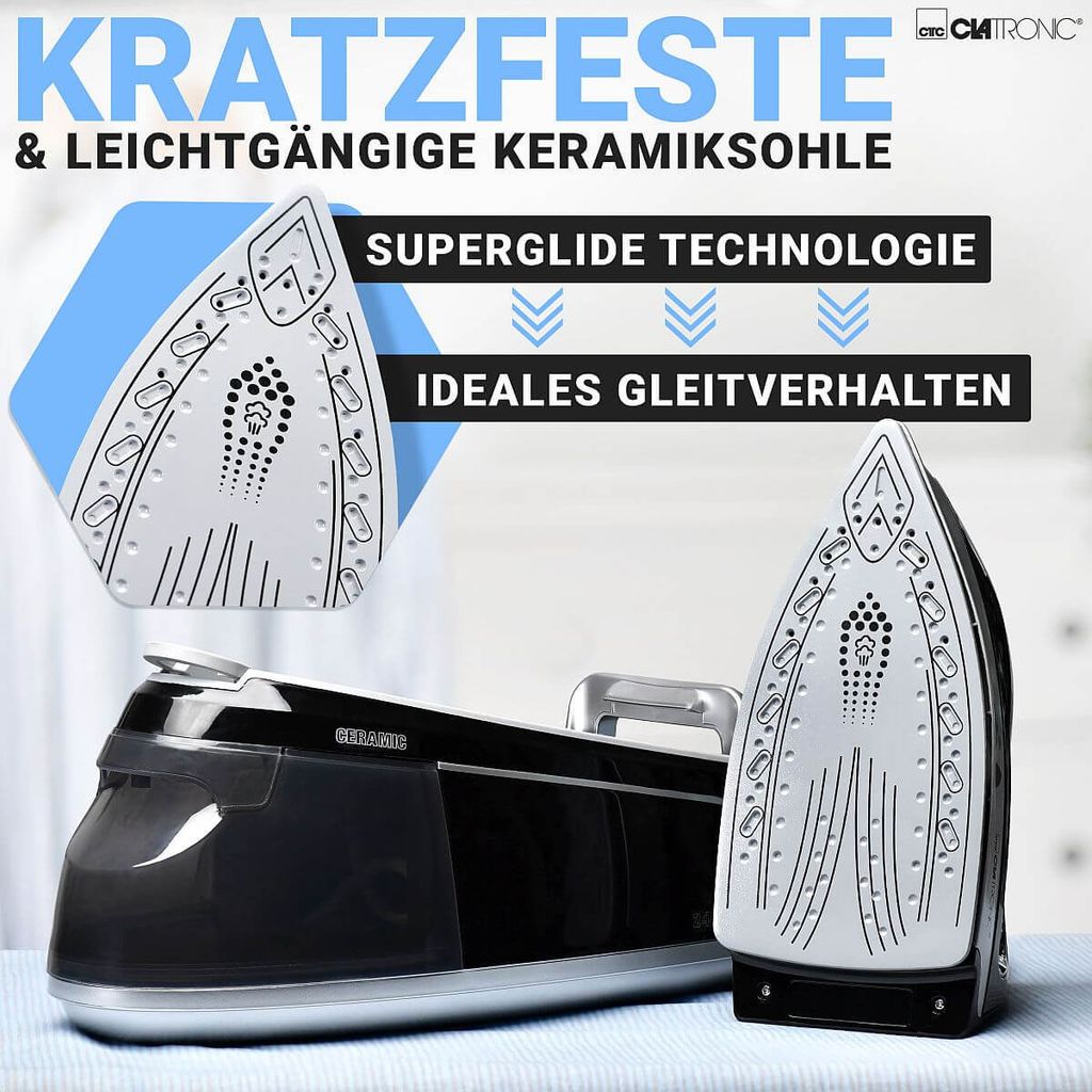 Stacja do prasowania parowego CLATRONIC DBS 3749 o mocy 2 Zdjęcie produktu 4
