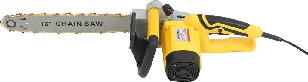 Motosega elettrica - 2000 W - Lama da 40,6 cm - 800 giri/min - Spina 220 V EU - Diametro di taglio massimo 40 cm - Giallo. Diametro di taglio 40 cm - Giallo