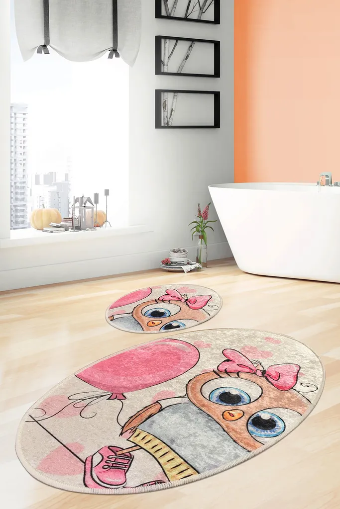 Tappeto Bagno Velluto 700 gr/m² Mijolnir Kitty CHL2381 Design