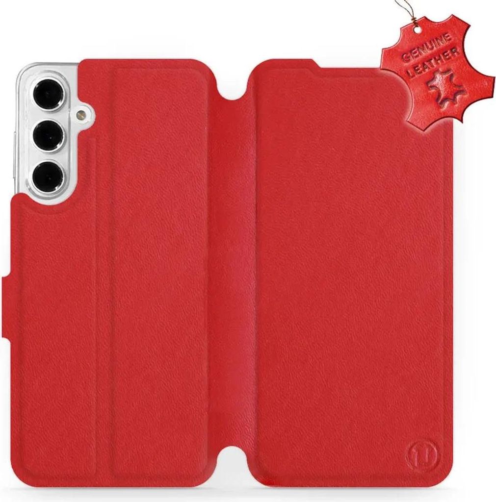 Echtleder Handyhülle für Galaxy A16 5G, Mobiwear Leather, Rot