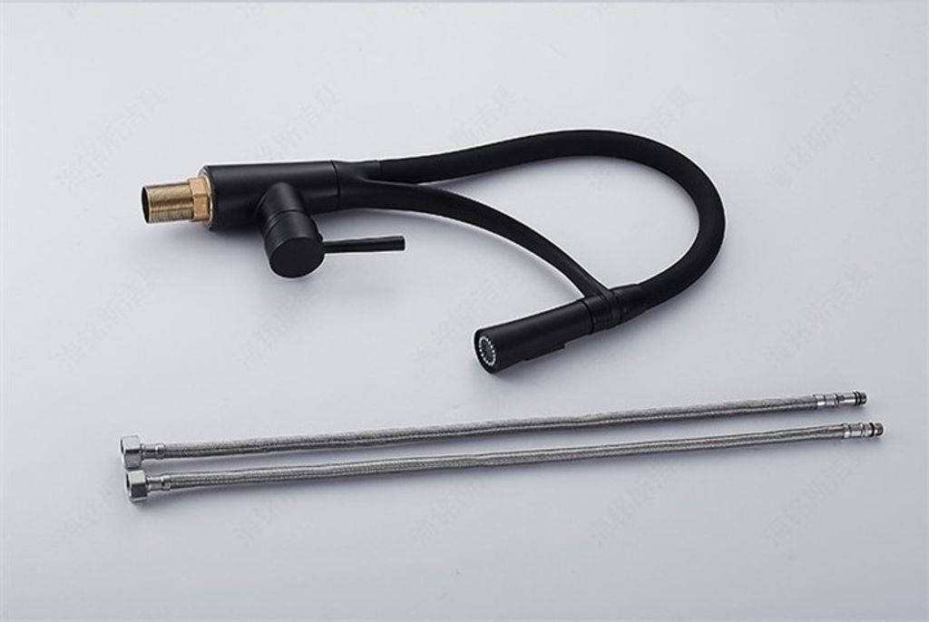 Küchenarmatur, 44Cm, Gold, 360°, Schwenkbarer Auslauf, Pelican Black Pure