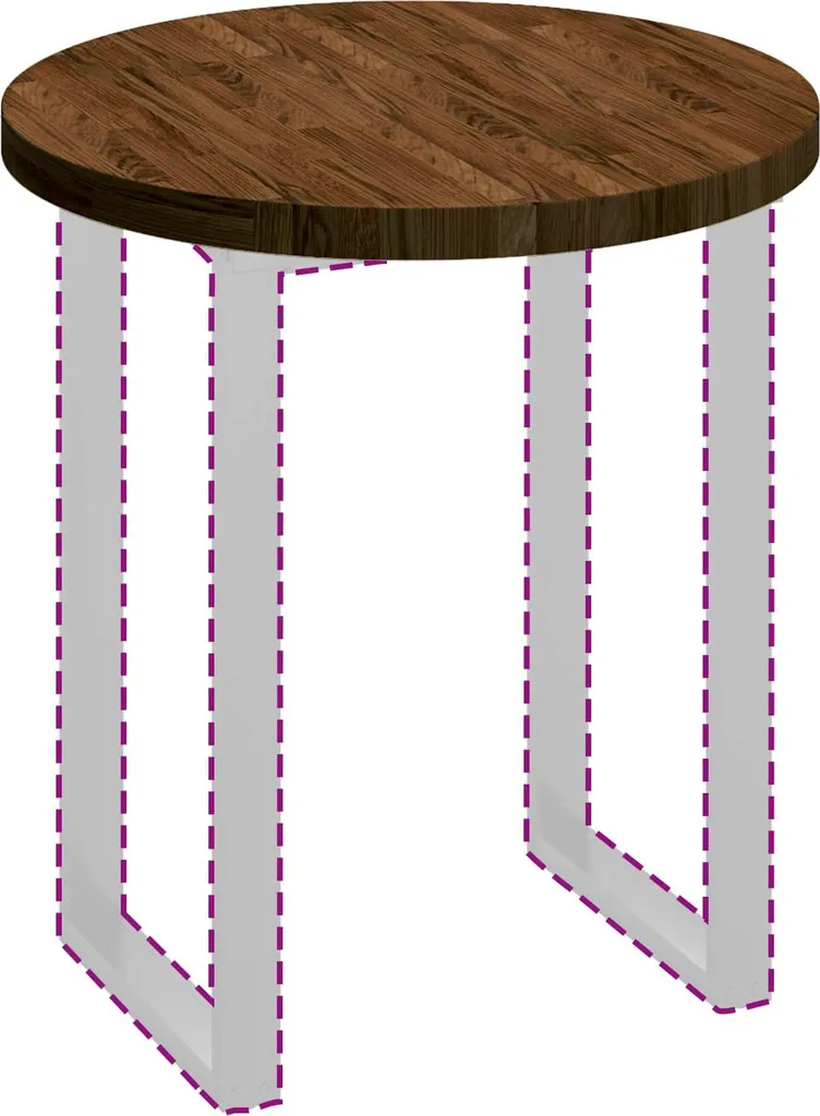 Piano Tavolo Rotondo Rovere Marrone Chiaro Ø 70x4 cm | Qualità Artigiana