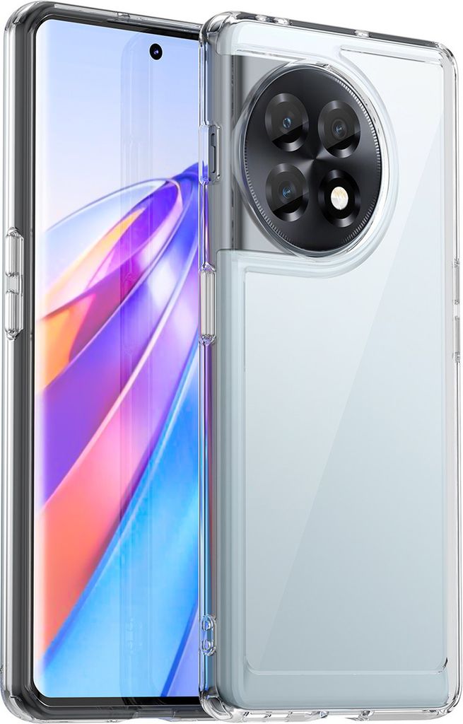 OnePlus 11R Hülle, Klar Rückseite Stoßfeste TPU Silikon Bumper Schutzhülle für OnePlus 11R Transparent