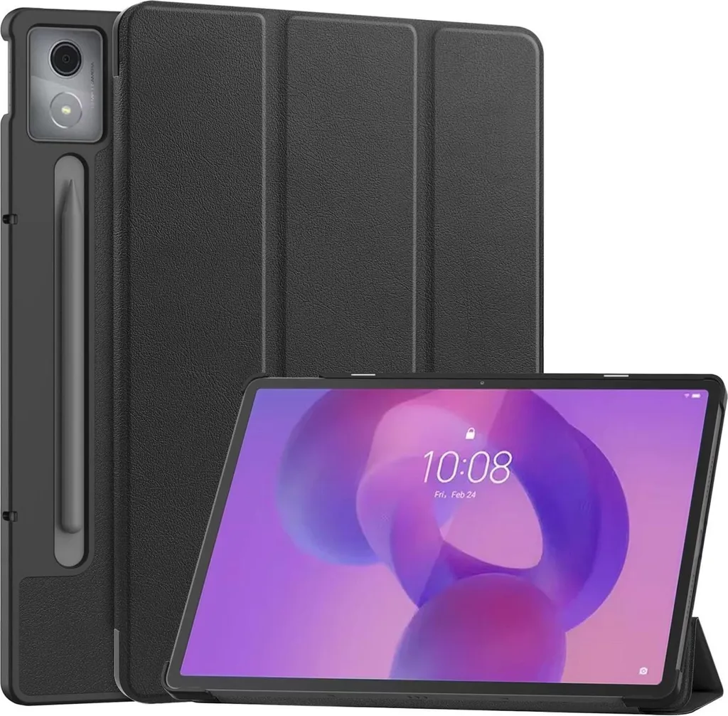 Cover Lenovo Idea Tab Pro Smart Case - Protezione 3-Fold Wake Up Nero