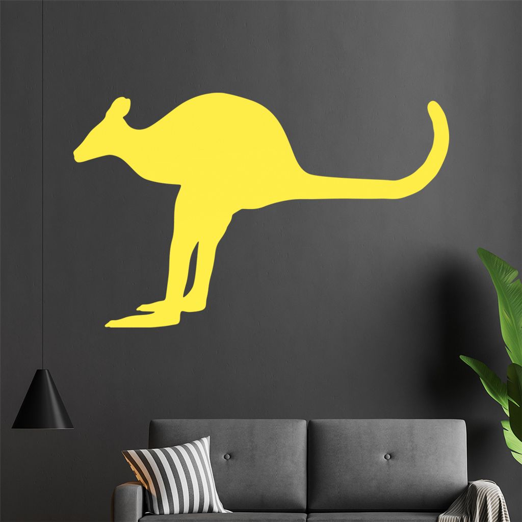 KIWISTAR Känguru - Beuteltier Australien Tasche Wandtattoo in 6 Größen - Wandaufkleber Wall Sticker - Dekoration, Küche, Wohnzimmer, Schlafzimm...