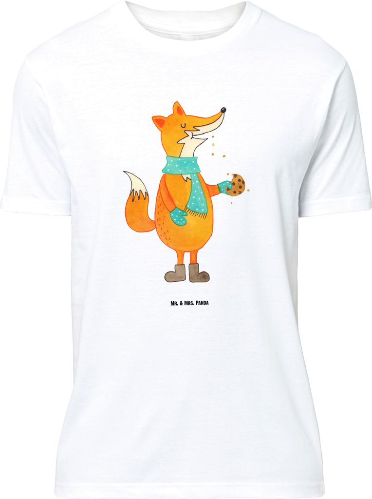 Mr. & Mrs. Panda Größe M T-Shirt Fuchs Keks - Weiß - Produktbild 