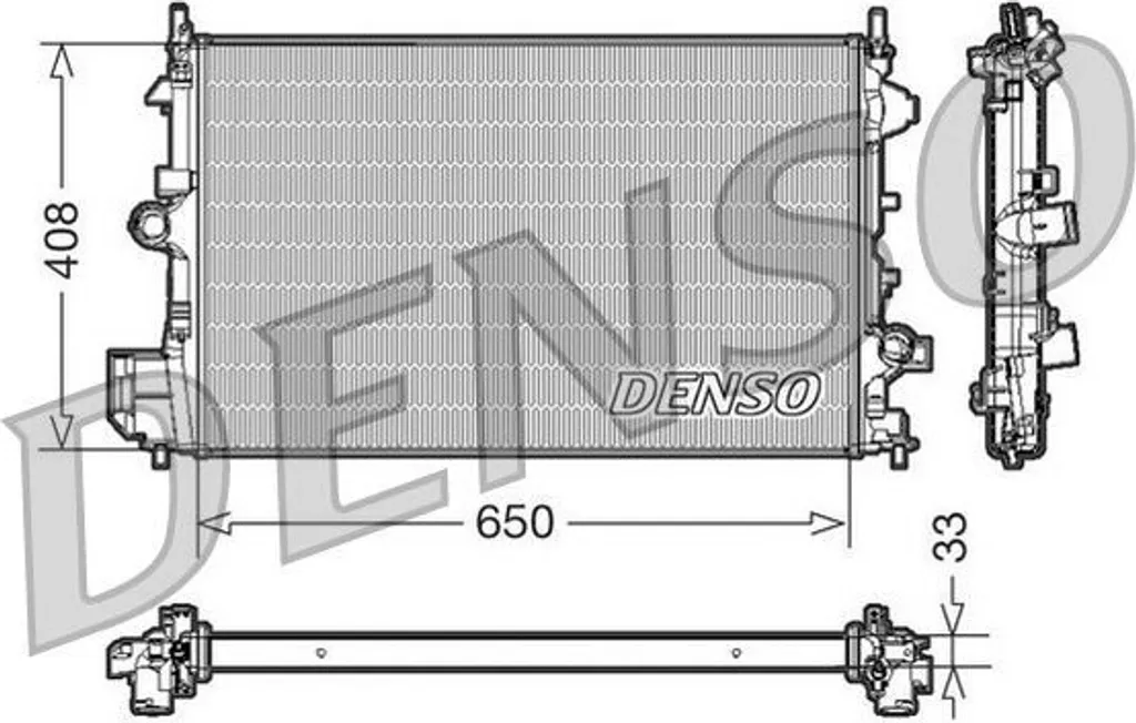Radiateur de Moteur en Aluminium pour Opel Vectra C, Signum et Fiat Croma