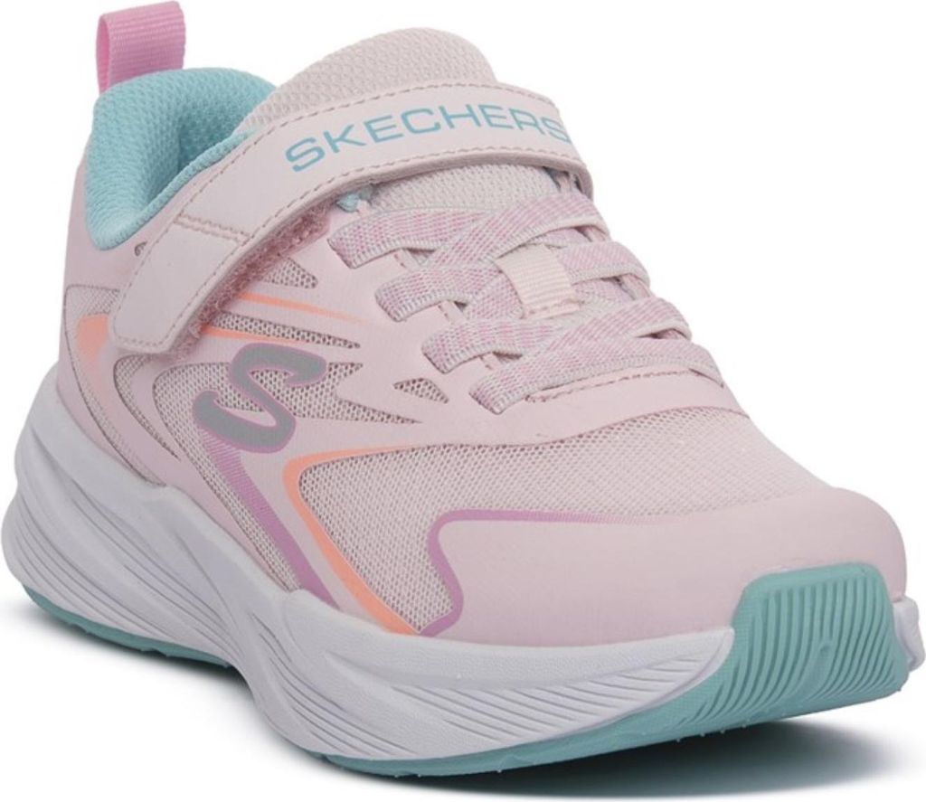 Skechers WIP 303882L-LPMT in Light Pink Sparkle Mesh/Multi Trim color size 34