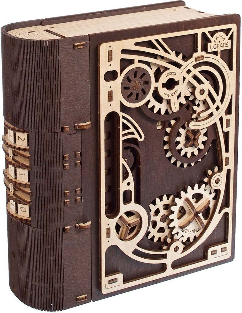 Buch der Geheimnisse 3D Holzpuzzle mit Geheimfach & Produktbild 