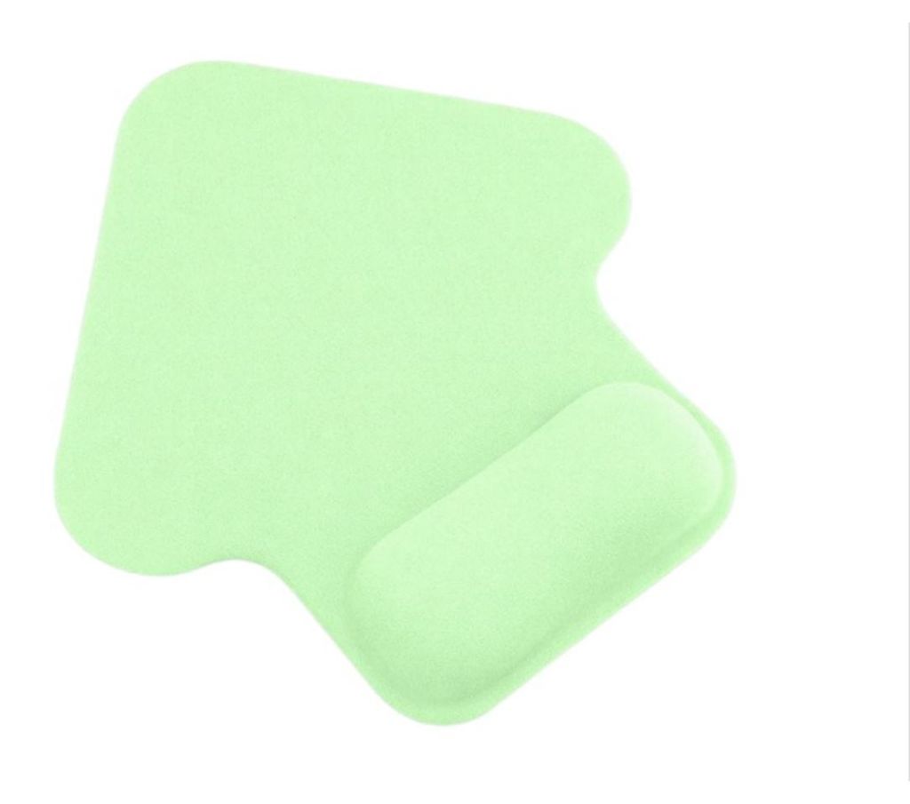 INF Mauspad Handgelenkstütze Silikon Elasthan 25cmx24cm Büro Komfort Grün
