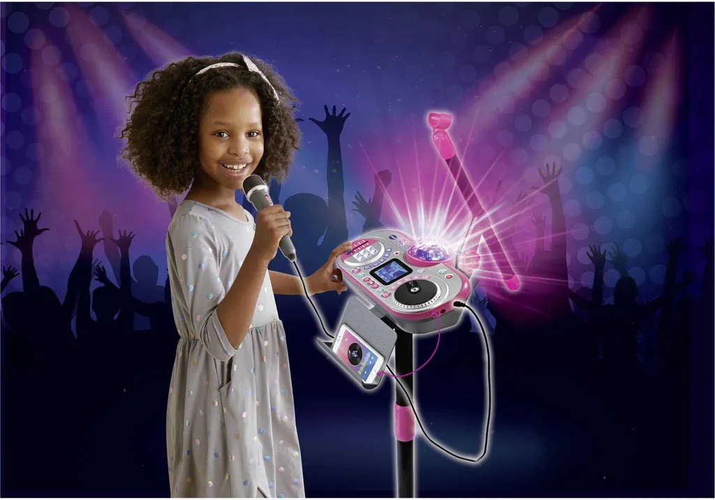 VTech Super Star DJ Studio Mixage - Console lumineuse avec effets et micro - 11