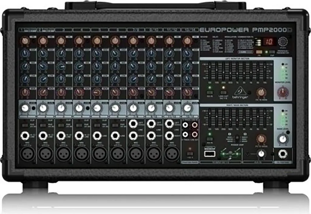 Console de Mixage Amplifiée Behringer PMP2000D 14 Canaux Sonorisation Live
