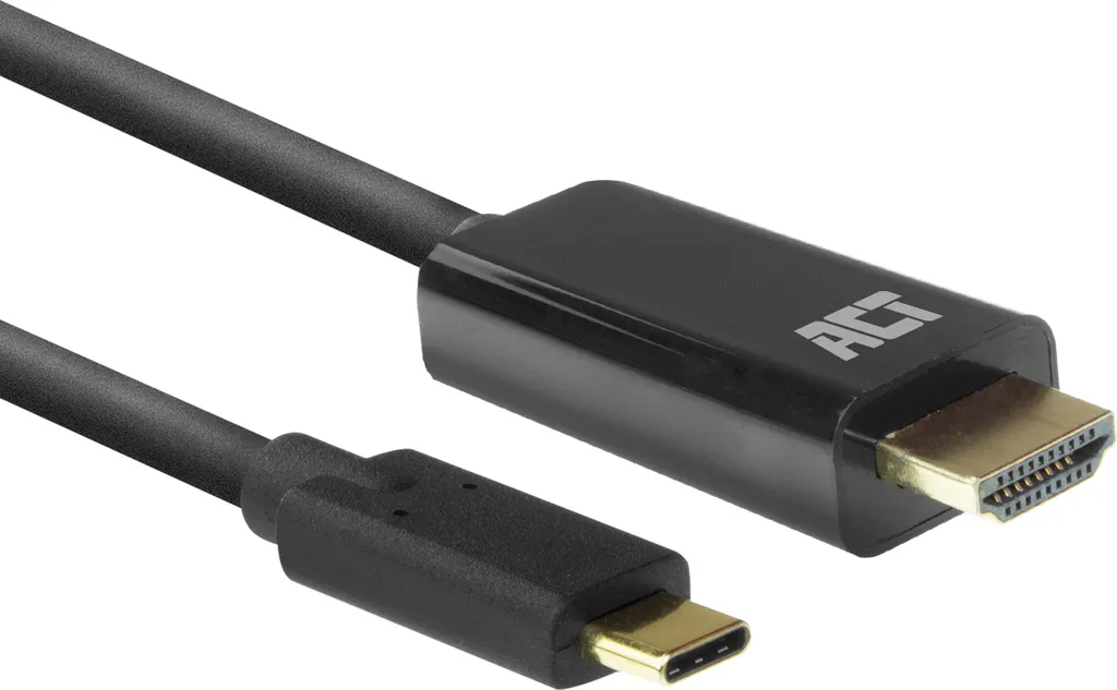 Connecter PC Portables sur TV avec l'Adaptateur USB-C vers HDMI 2m Noir