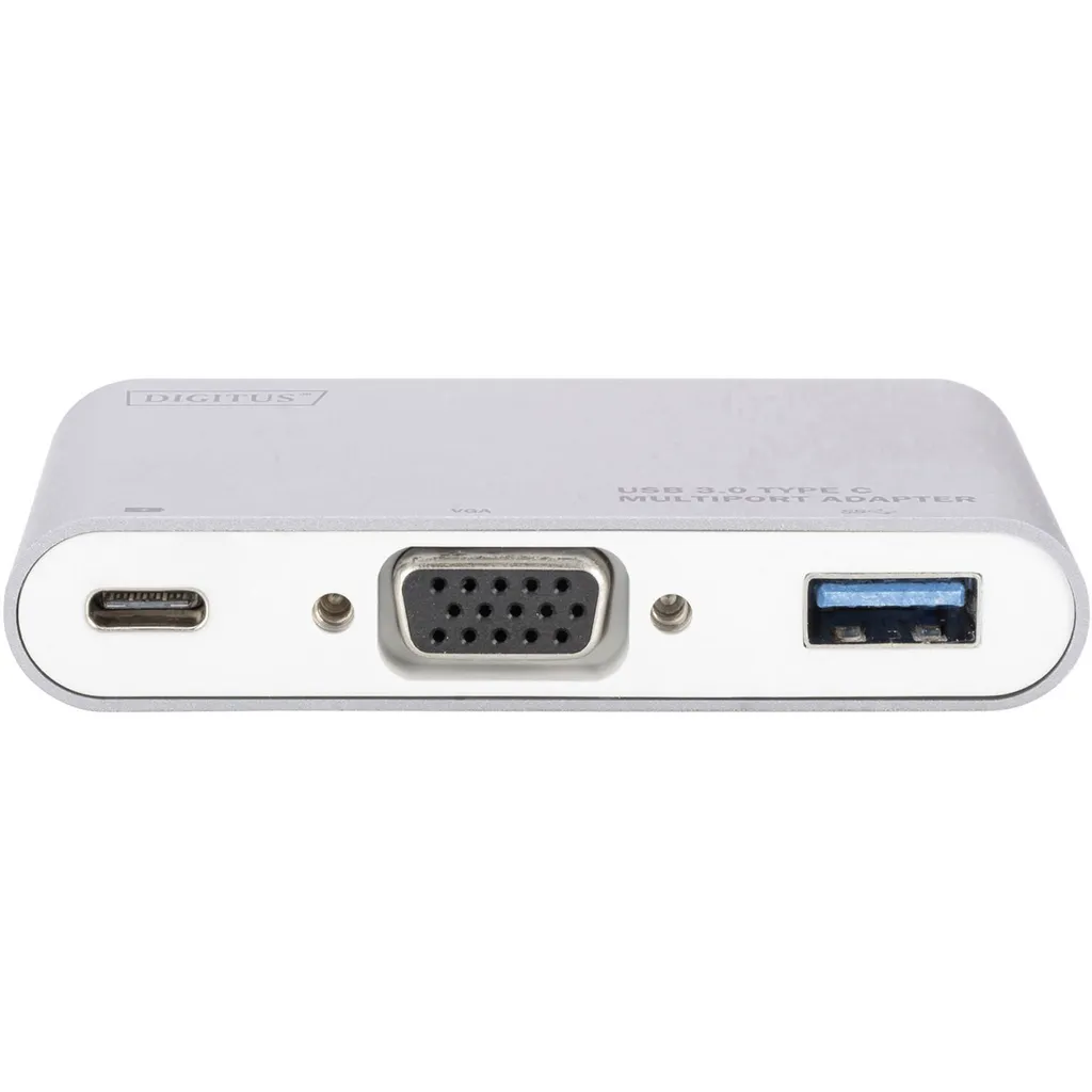 DIGITUS Adaptateur Multiport USB 3.0 vers VGA Blanc - Haute Résolution - 5