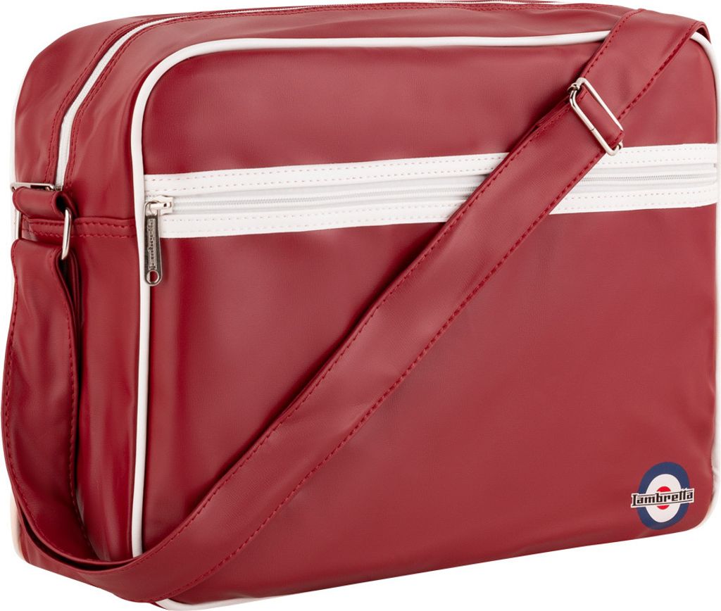 Einheitsgröße|Lambretta Retro Flugtasche T20074-BURG/WHT Produktbild 