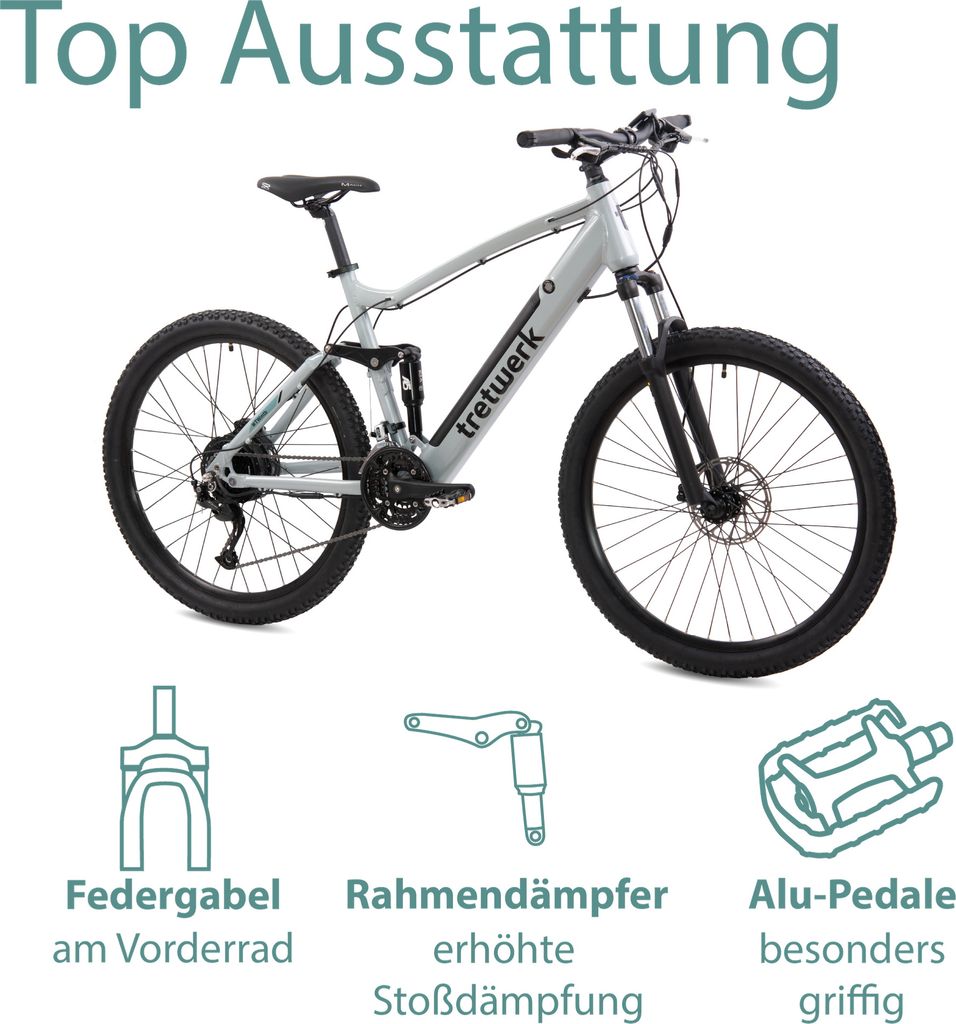 Tretwerk Commander Fully E Bike Mountainbike 175 - 190 cm Produktbild 6