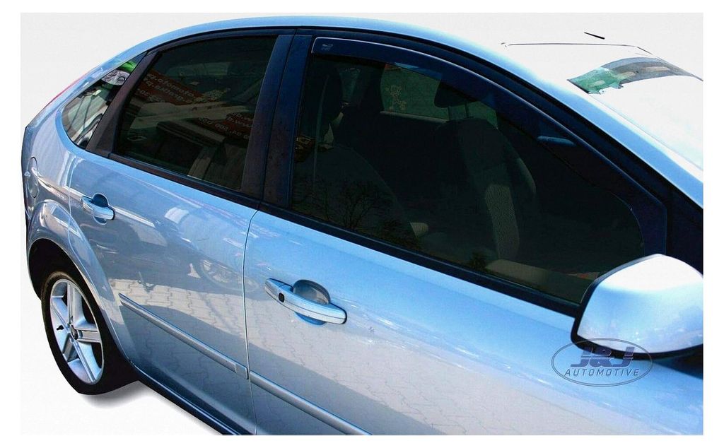 Windabweiser für Ford Focus 2, Limousine, Schrägheck 2005-2010, Heko, getönt, 2-teilig, vorne, aerodynamisch
