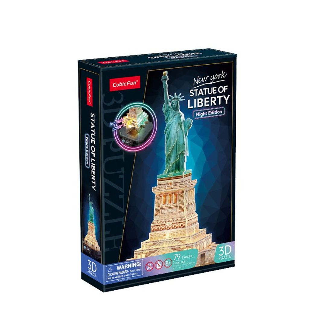 3D LED-Puzzle Freiheitsstatue (Nachtversion)