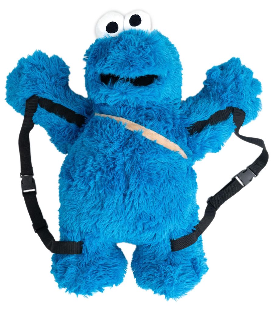 Sesamstraße Krümelmonster 3D Plüsch Rucksack 58 cm mit Produktbild 