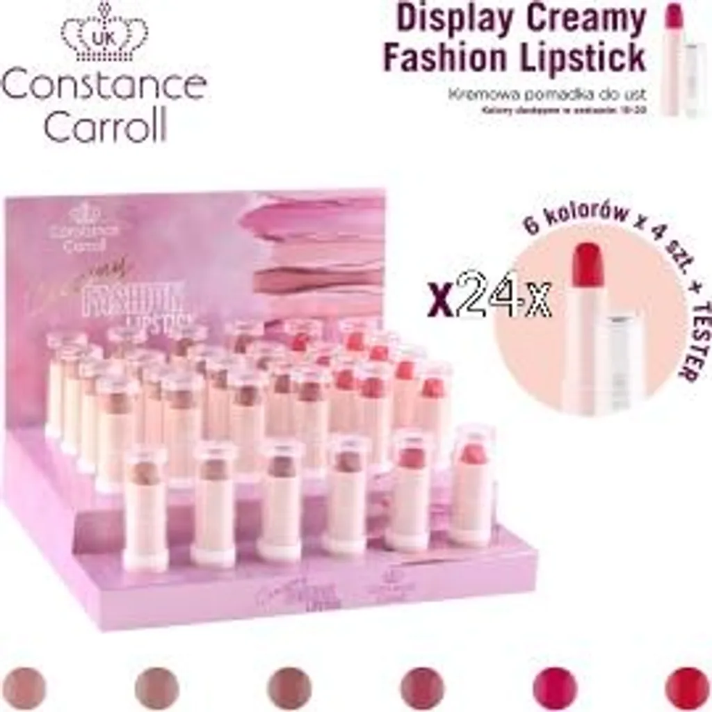 Kit Rossetti Constance Carr 24 Pezzi + 6 Tester - Stock Moda 2026