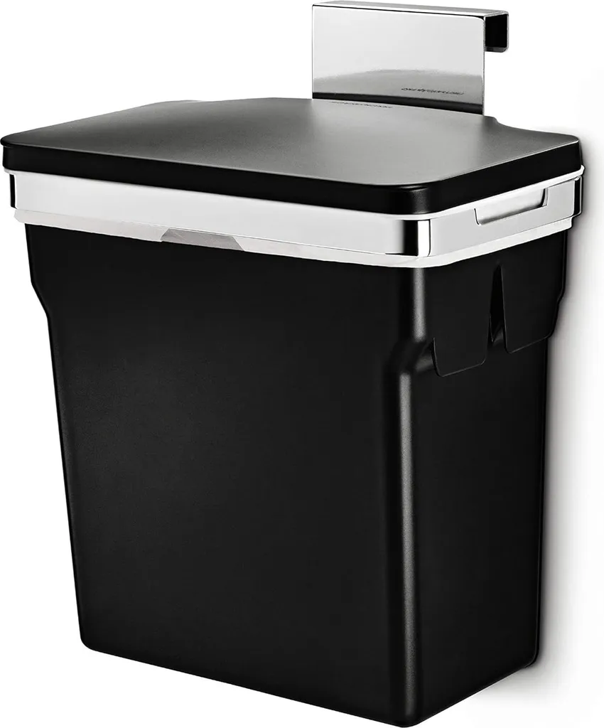 Poubelle noire 10L anti-odeur et solide - Fini le plastique qui casse
