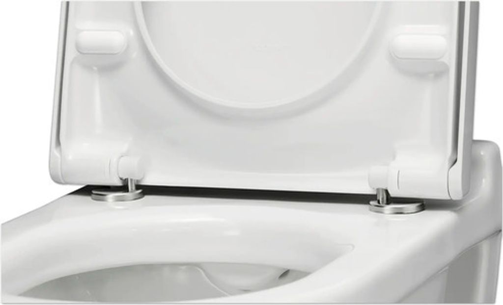 WC-Sitz Starck 3 mit SoftClose Scharniere edelstahl, weiß Produktbild 5