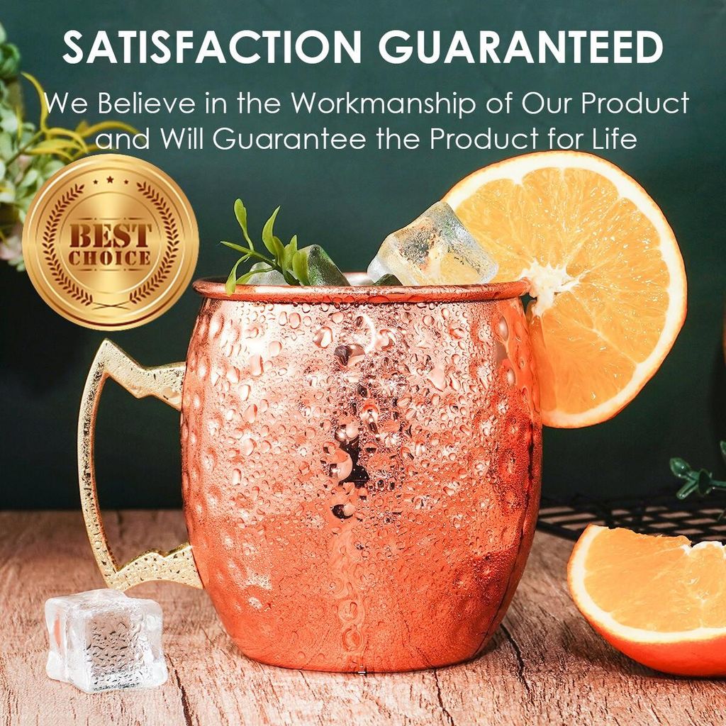 Bicchiere Moscow Mule da 500 ml Bicchiere in rame fatto a Immagine del prodotto 