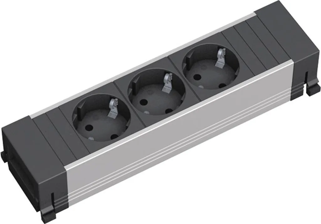 BACHMANN Power Frame 3 Prises Compactes - Boîtier Alimentation Robuste