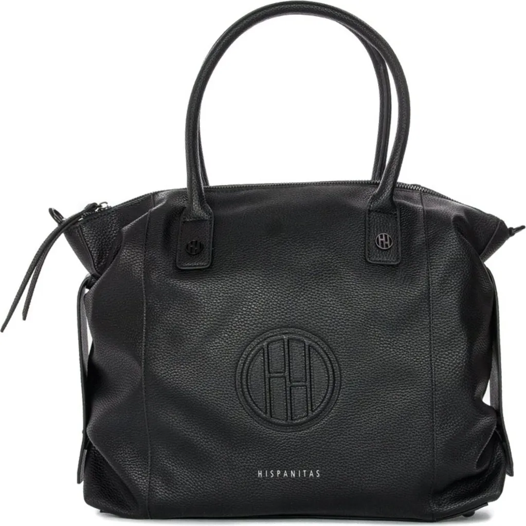 Sac à main Hispanitas BI222239C005 en cuir noir élégant pour femme