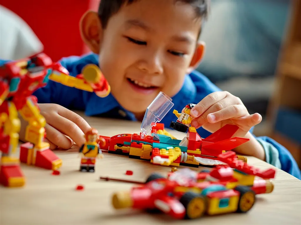 Jouet de Construction LEGO Monkie Kid 80030 : Véhicules Transformables