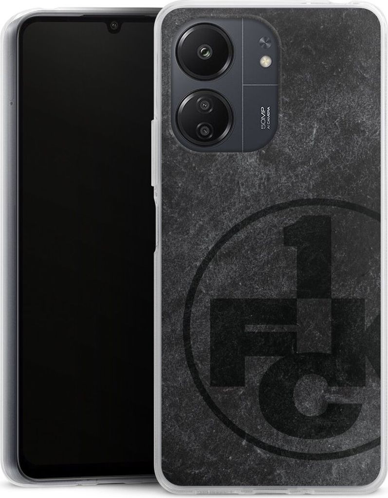 DeinDesign Handyhülle für Xiaomi Redmi 13C 5G Silikon Hülle Case Smartphone Schutzhülle 1. FC Kaiserslautern 1. FCK Beton